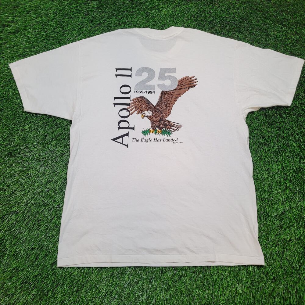 Vintage 1994 NASA Apollo II 25th Anniversary T-Shirt Mens XL Made in USA